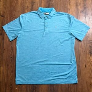Callaway Opti-Dri Men's Golf Polo Shirt Aqua Blue Size Large Short Sleeve